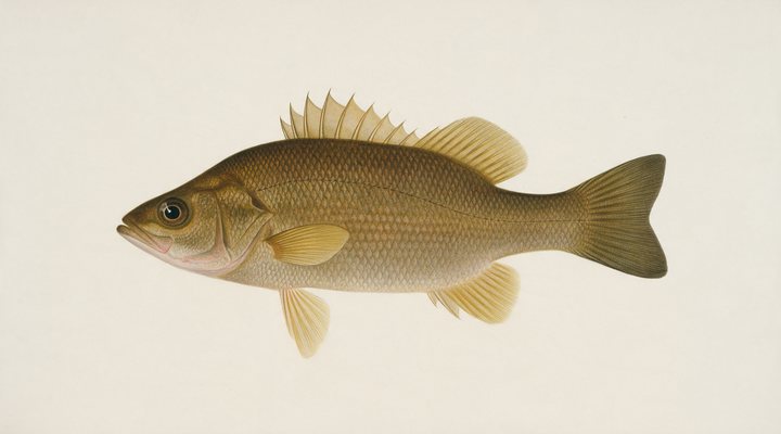 Australian bass field-guide illustration