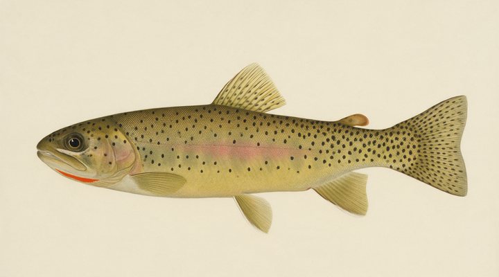 Westslope cutthroat trout illustration