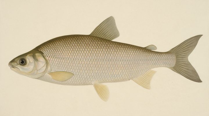 Lake whitefish field-guide illustration